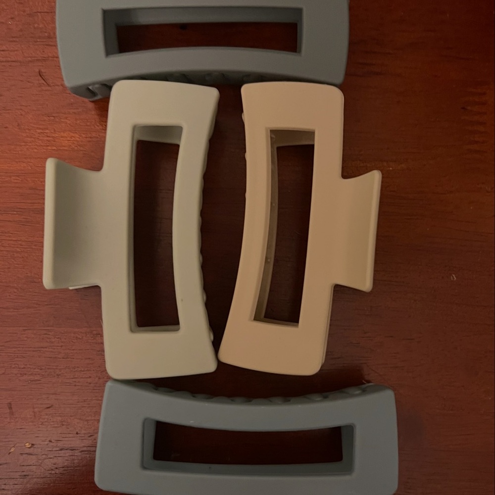 Large Matte Hair Claw Clip Set